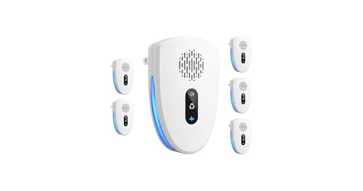 Ultrasonic Pest Repeller, 5 Pack