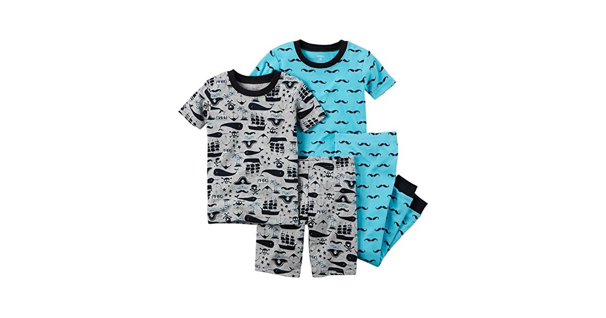 Carter's 4 Pc Cotton, Print, 6 Months