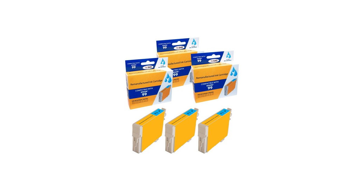 Compatible Epson 99 Cyan Ink Cartridge (3 Pack)