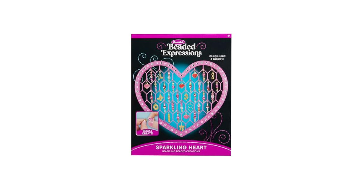 RoseArt Beaded Expressions Heart DIY