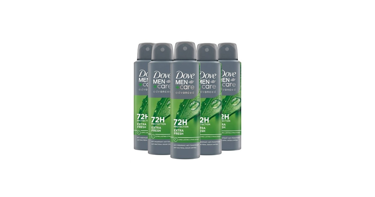 (6-Pk) Dove Men+Care Extra Fresh Spray Deodorant