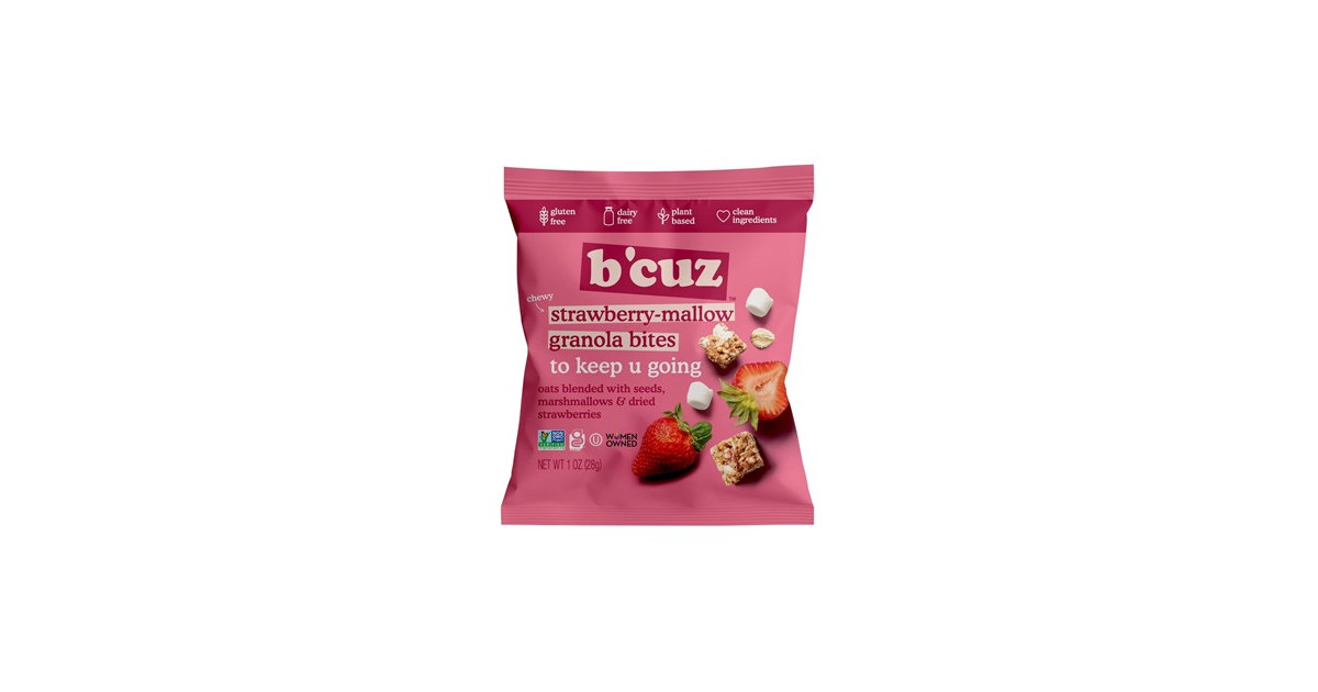 B'cuz Granola Bites | Strawberry-Mallow