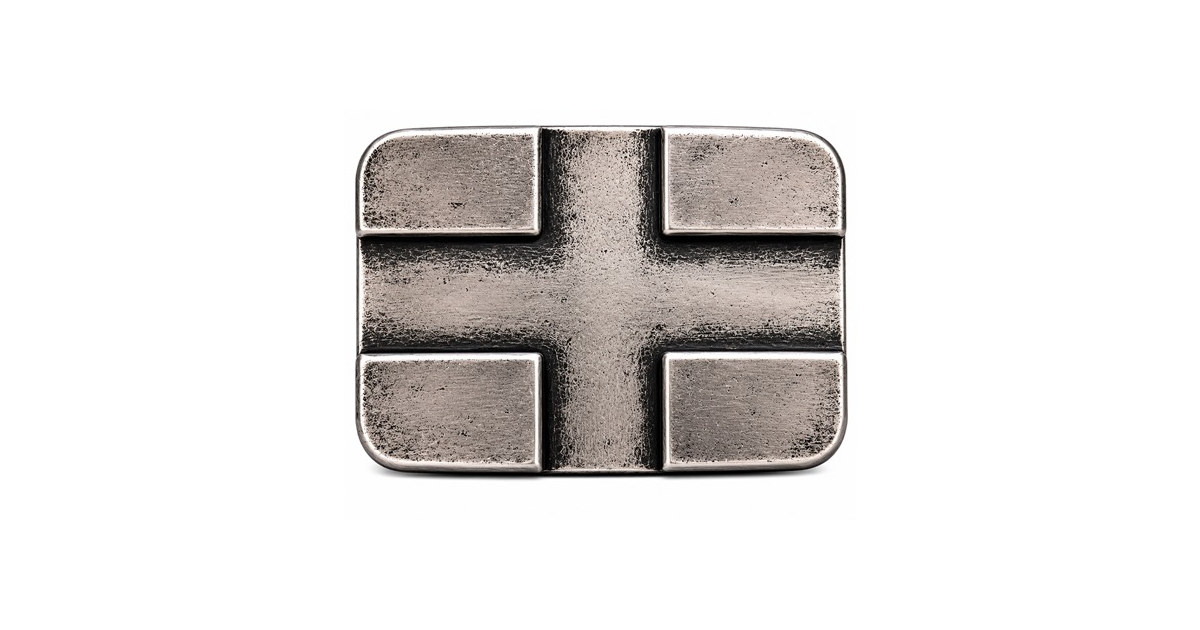 Antique Silver Cross Belt Buckle