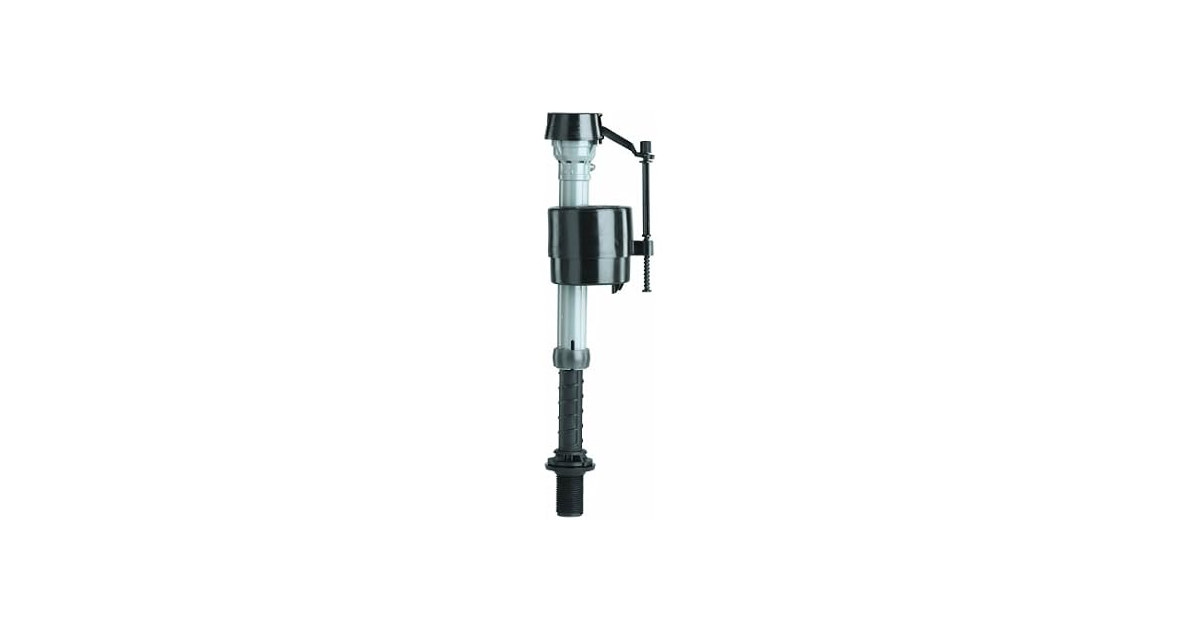 Fluidmaster 400A Anti-Siphon Universal Toilet Fill Valve, Black