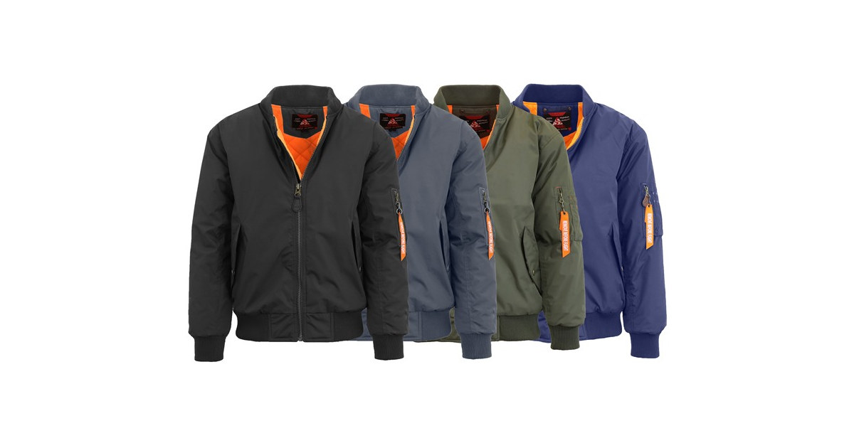 Mens Heavyweight Flight Bomber Jacket