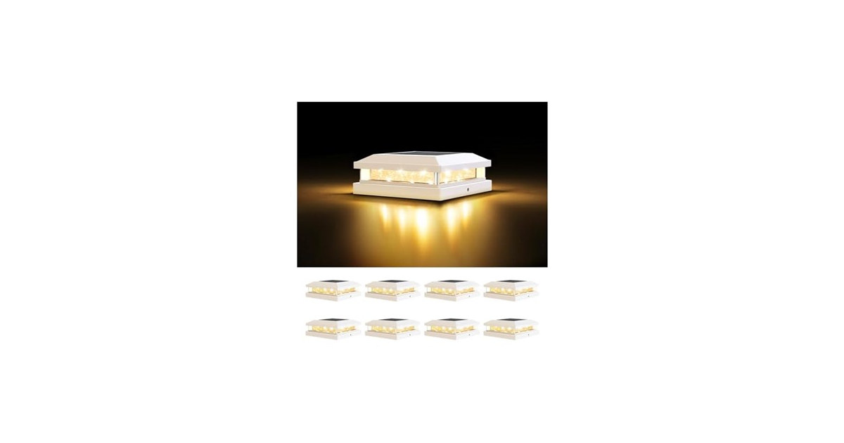 Solar Post Cap Lights Outdoor