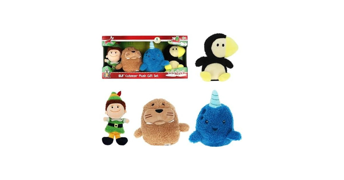 Kids Preferred Elf 4 Pc Cuteeze Plush Set