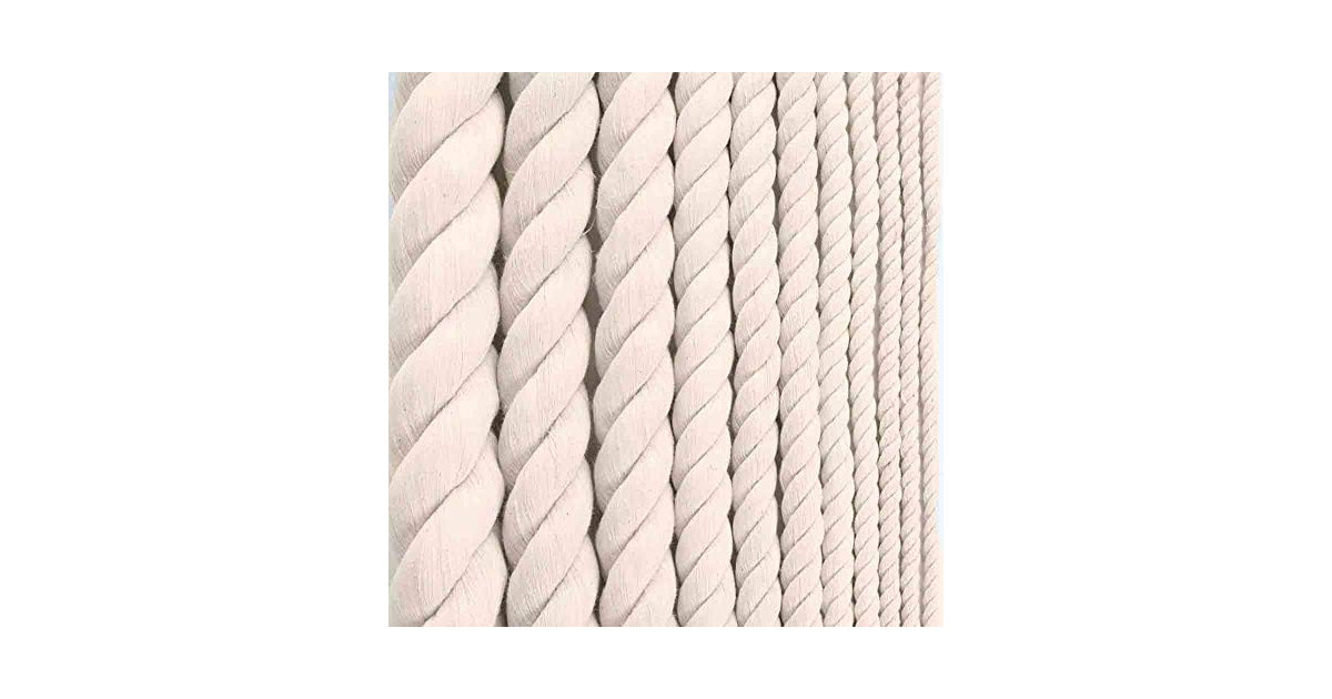 GOLBERG Twisted 100% Natural Cotton Rope –
