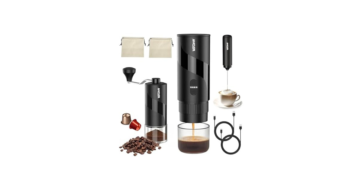 AMOSA Mini Electric Espresso Set