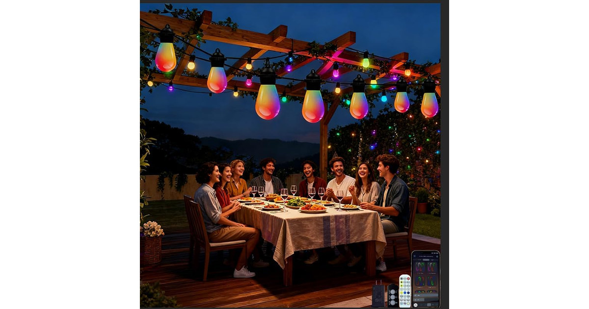 AurNyvaMay Smart S14 String Lights IP67