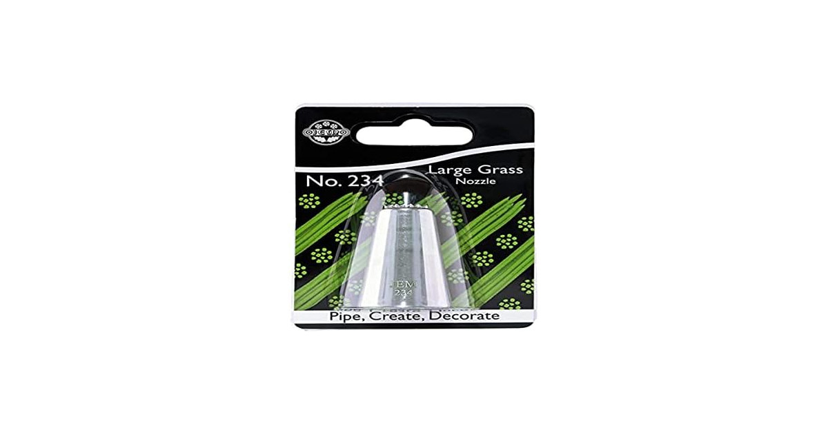 Jem Enterprises Large Grass Piping Nozzle Decorating Tip # 234
