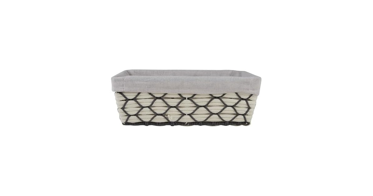Simplify Large Shelf Woven Tote in White