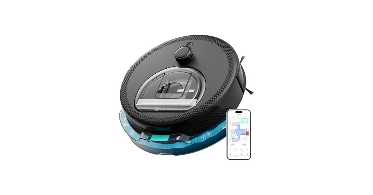 Lefant LiDAR Robot Vacuum and Mop, 450ml