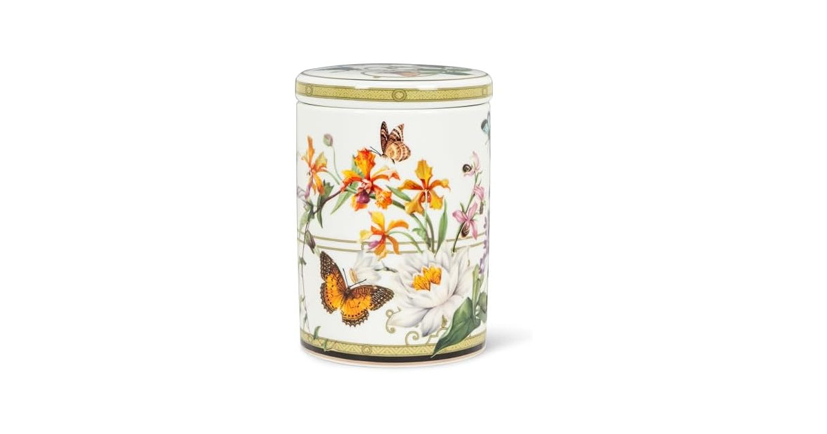 Abbott Collection Butterfly Garden Canister