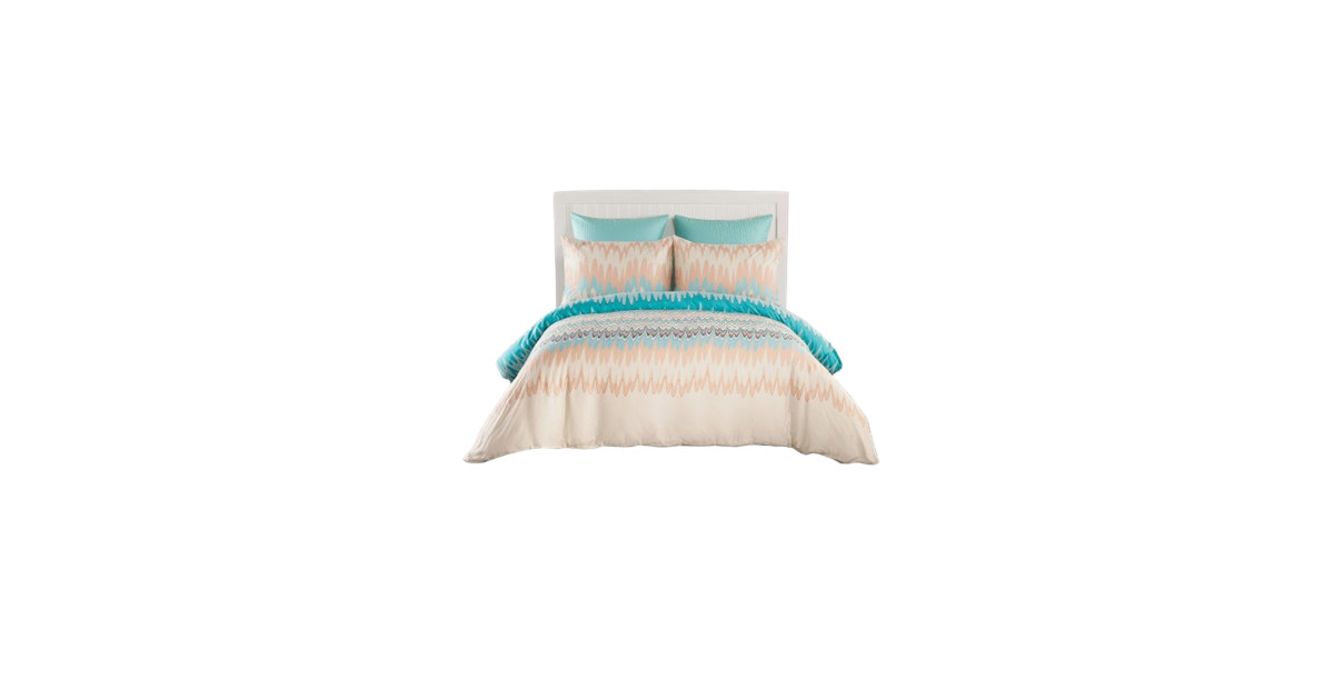 Kensie Ginny 3Pc Aztec Print Duvet Set