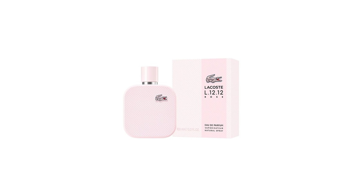 L.12.12 Rose/Lacoste EDP Spray 3.3 Oz (100 ML) (W)