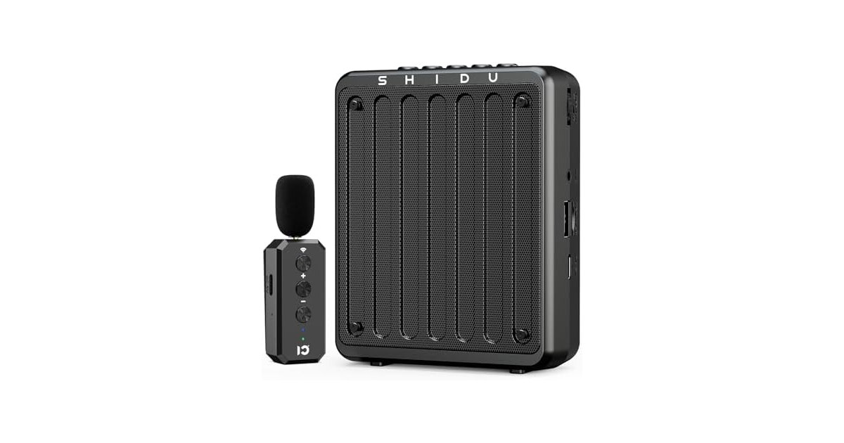 SHIDU 20W Voice Amplifier Wireless Lavalier