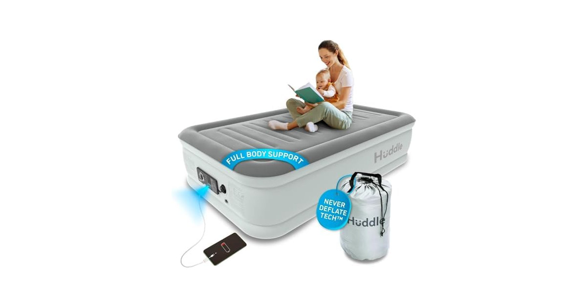 Huddle Luxury Air Bed with Patented Dual