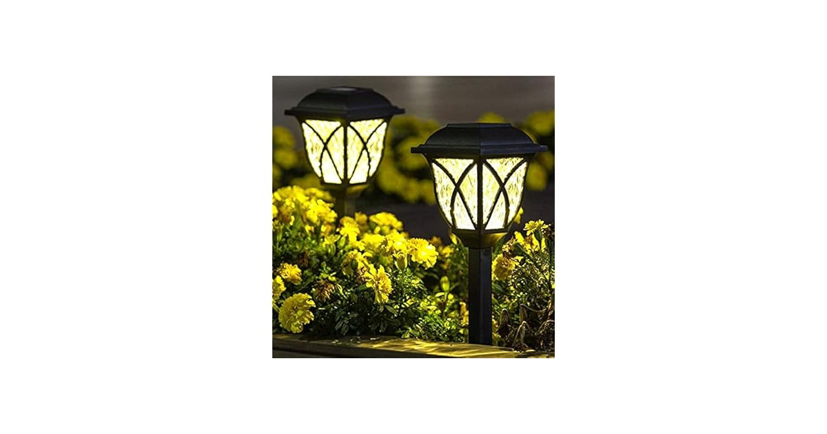 Hakol Waterproof Solar Powered Pathway Lights 6PK