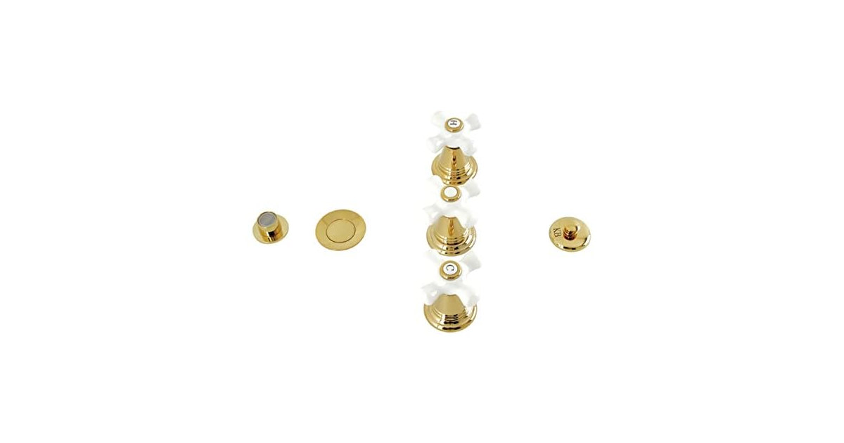 Kingston KB322PX Three-Handle Bidet Faucet