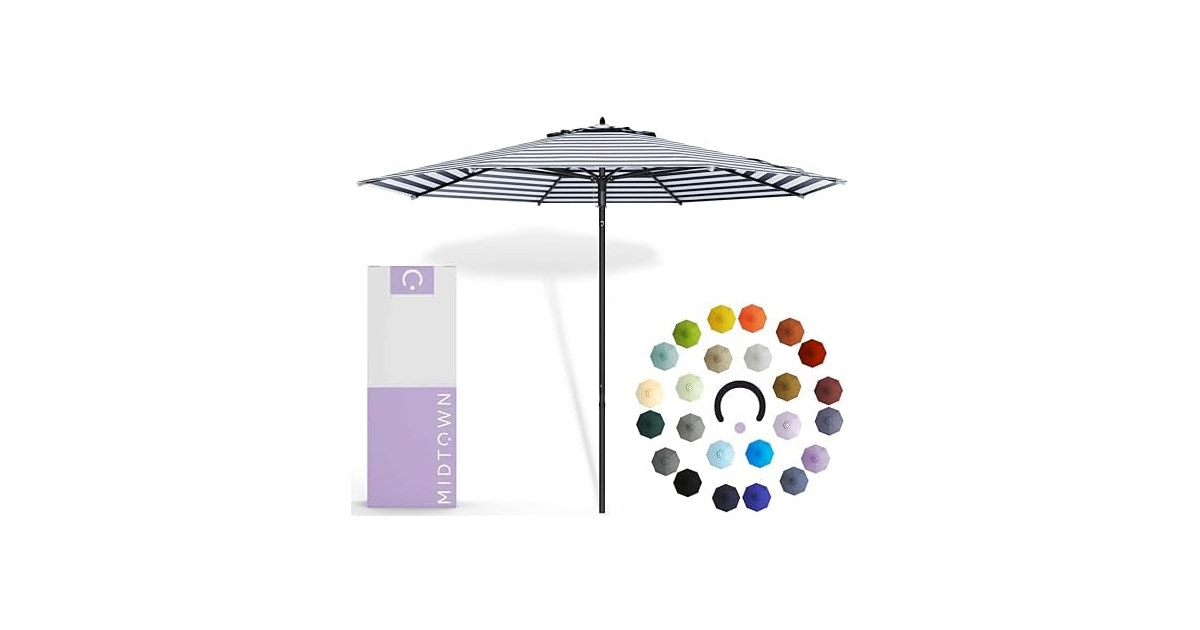 Midtown Umbrellas Push and Pop 9 Feet