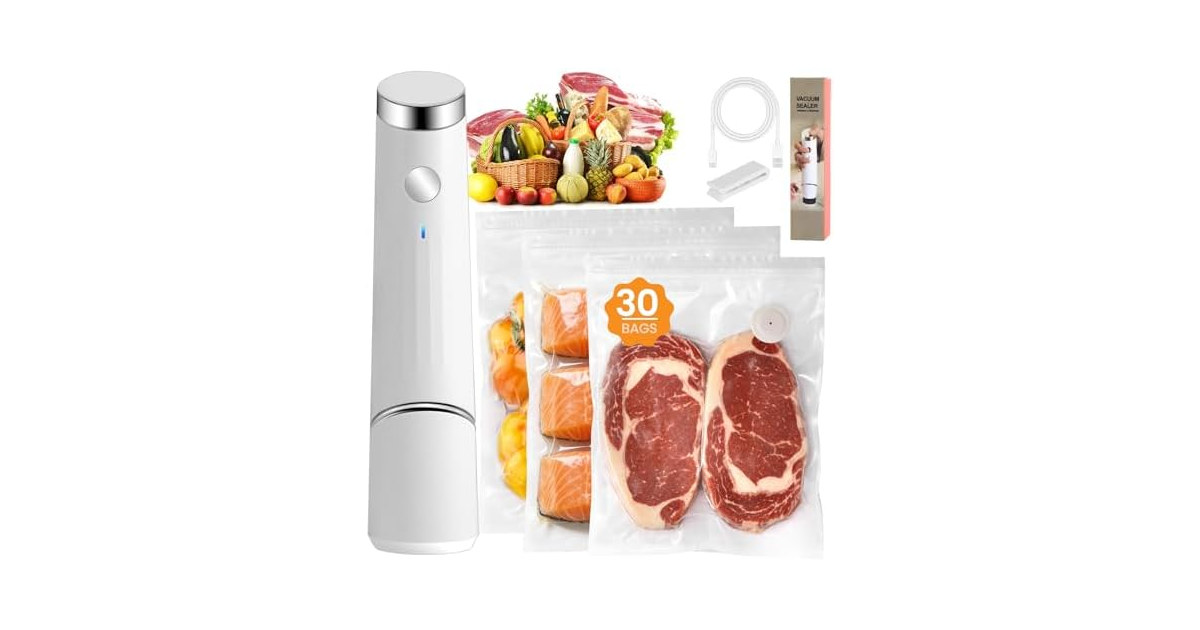 Portable Vacuum Sealer w/ 30 Bags