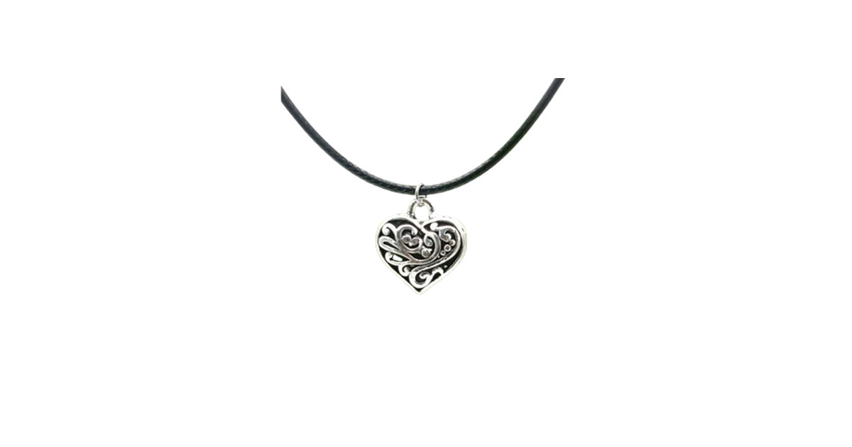 Sterling Silver Artisan Heart Necklace