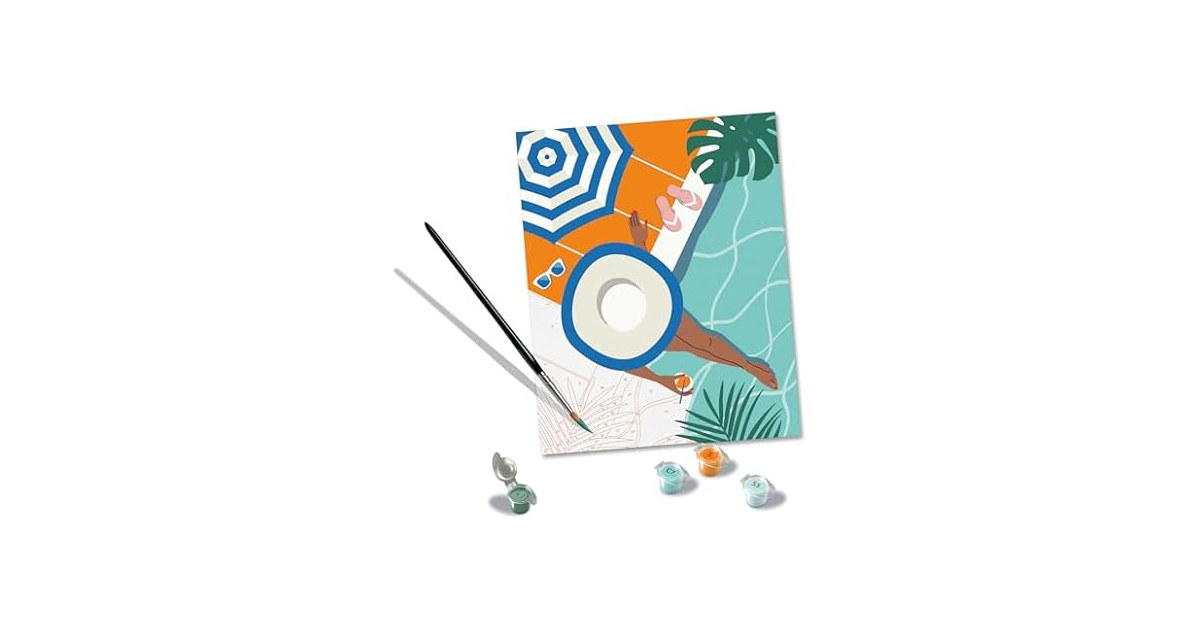 Ravensburger Creart Pool Time Paint by Numbers Kit