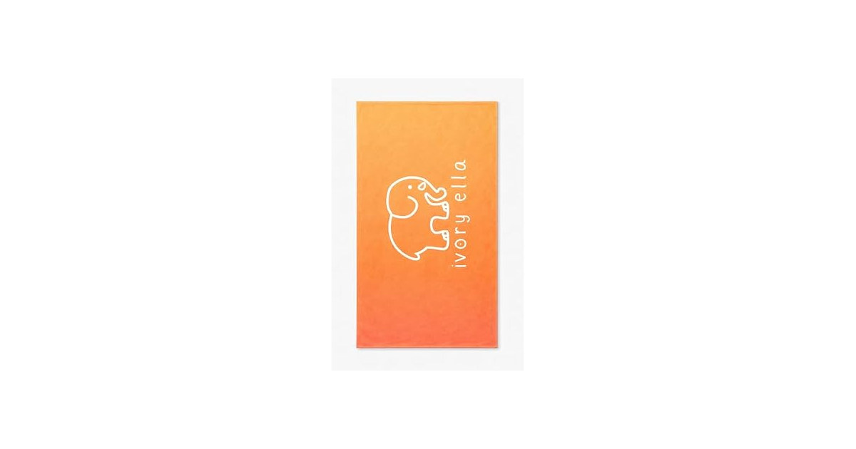 Ivory Ella, Beach Towel, Fire Ombre