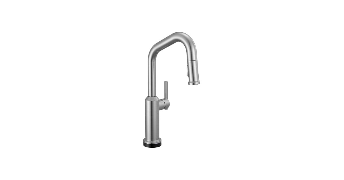 Delta Cordova Brushed Nickel Touchless Bar Sink Faucet, Arctic