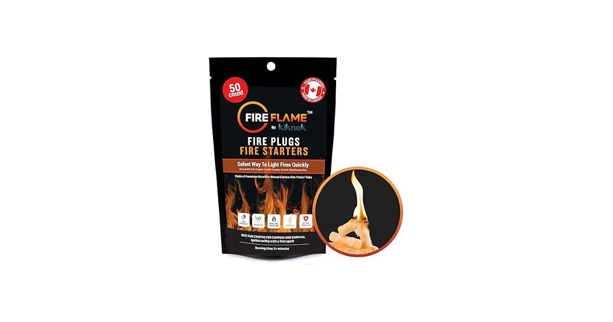 Fireflame Fire Plugs Fire Starters 50Pk