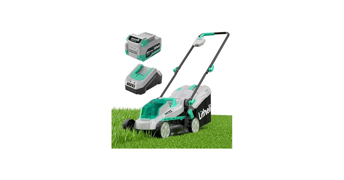 Litheli 13.1inch Electric Lawn Mower