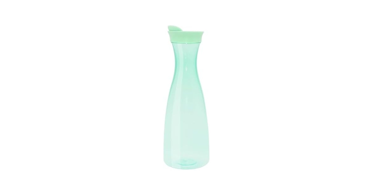 OGGI Clear Carafe w/Flip Open Lid Green Tint