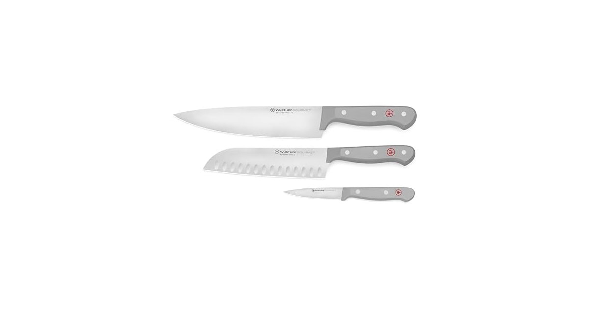 WUSTHOF Gourmet Grey 3-Pc Prep Set