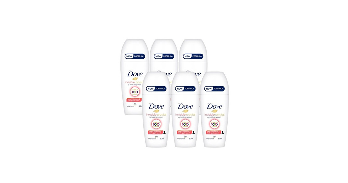 (12-Pack) Dove Invisible Crystal Antiperspirant