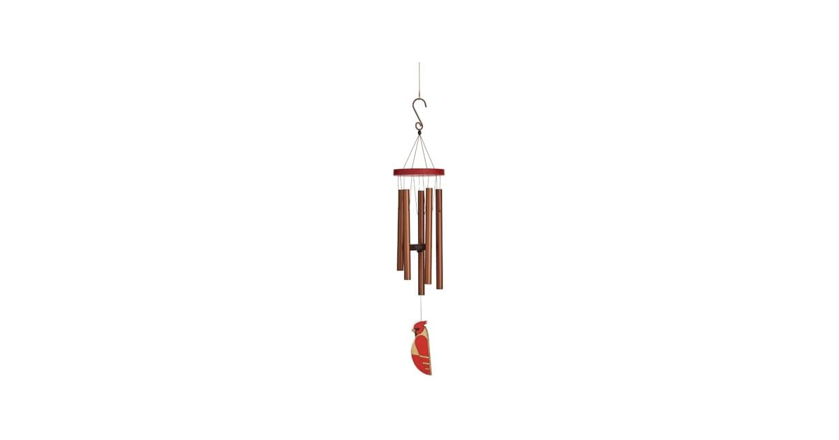 Red Carpet Wind Chimes Cardinal 36in