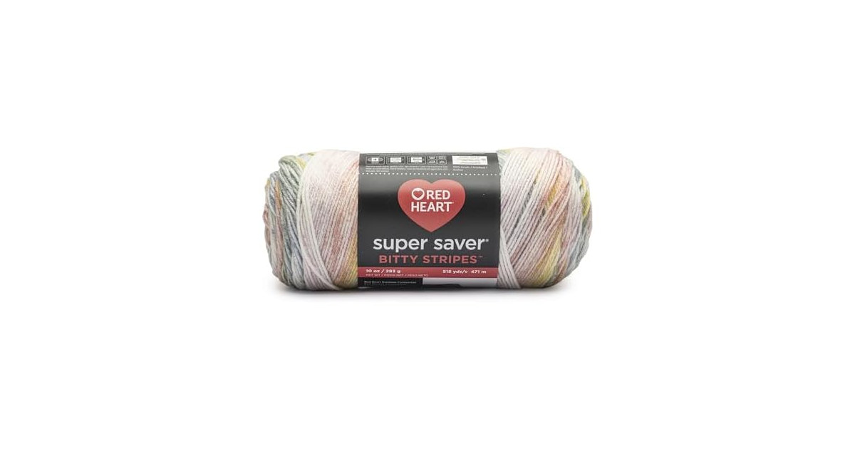Red Heart Bitty Stripes Yarn