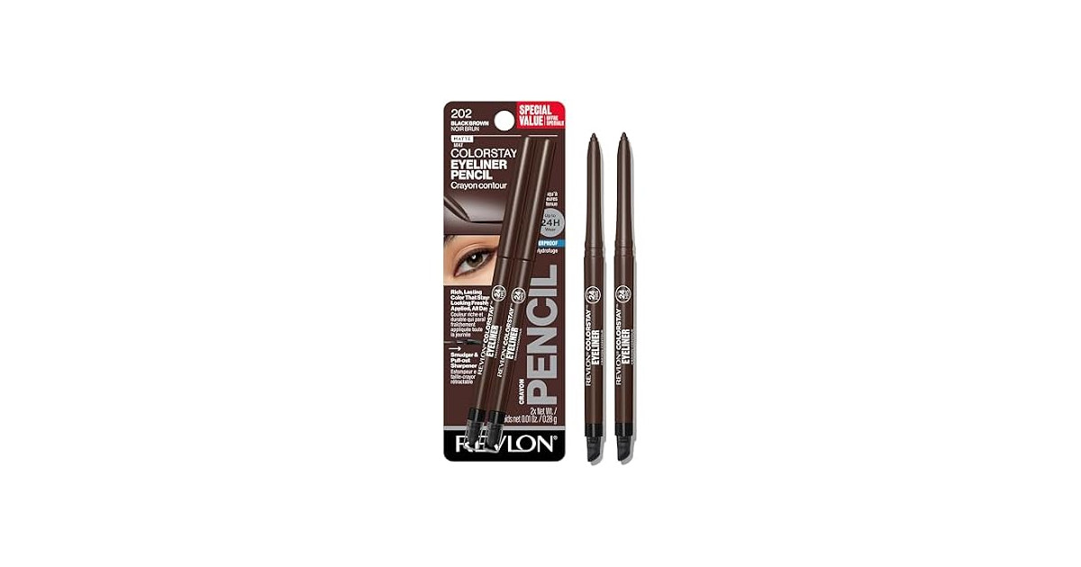 REVLON ColorStay Waterproof Eyeliner, Black/Brown