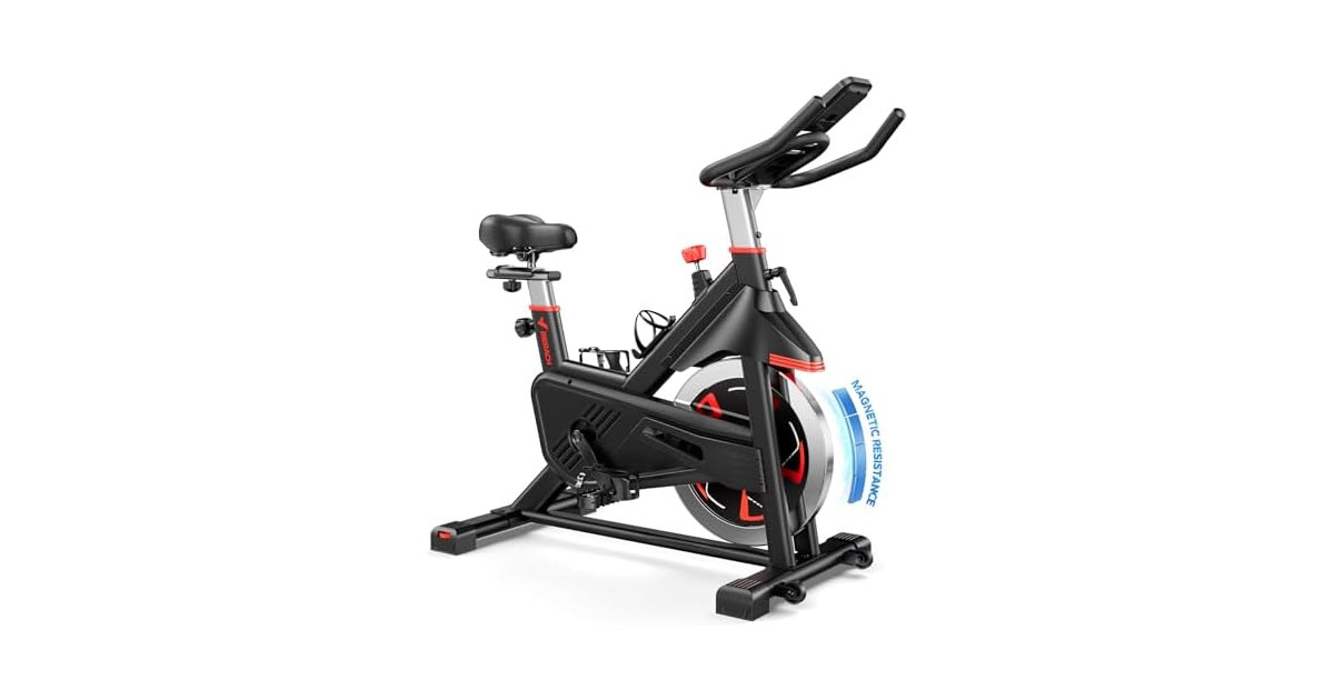 MERACH S38 Red Magnetic Exercise Bike
