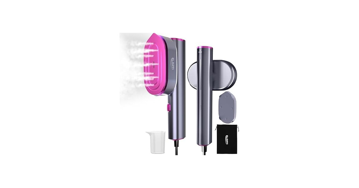 ELORTI Travel 2-in-1 Handheld Portable Garment Steamer