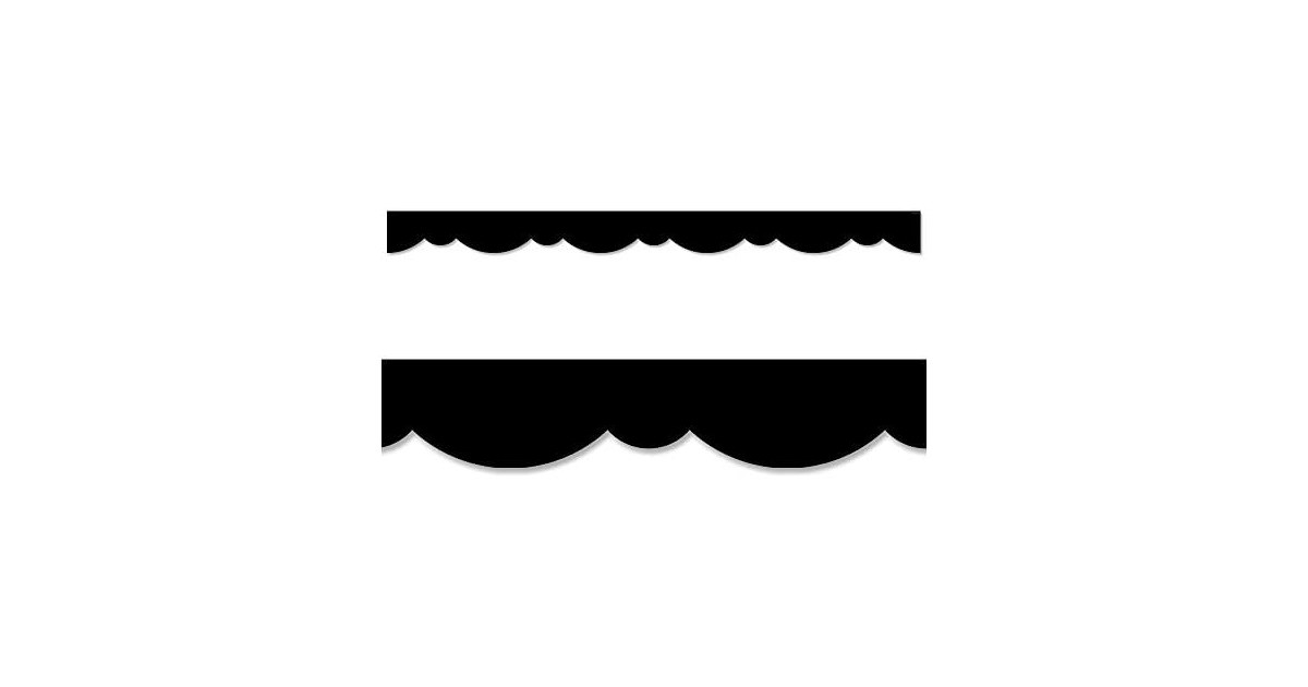 CTP Black Stylish Scallops EZ Border