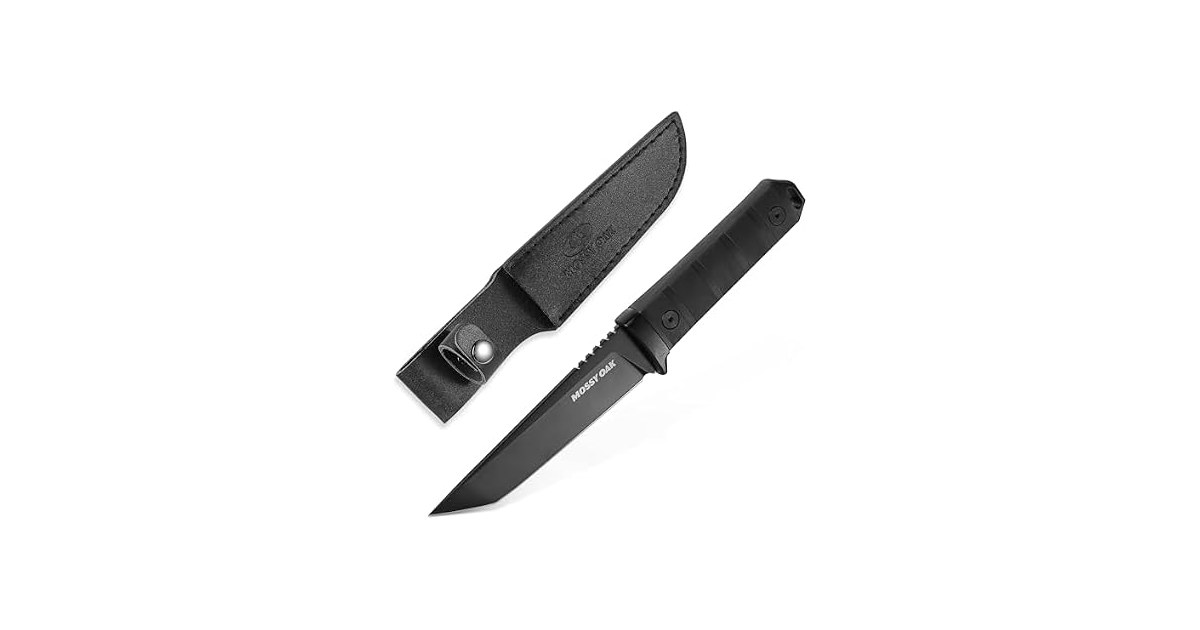 MOSSY OAK 10" Fixed Blade Knife w/Sheath