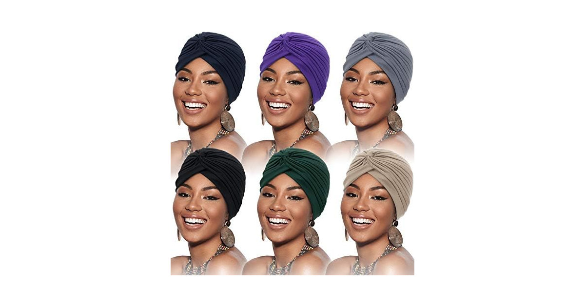 6 Pieces Turbans for Women