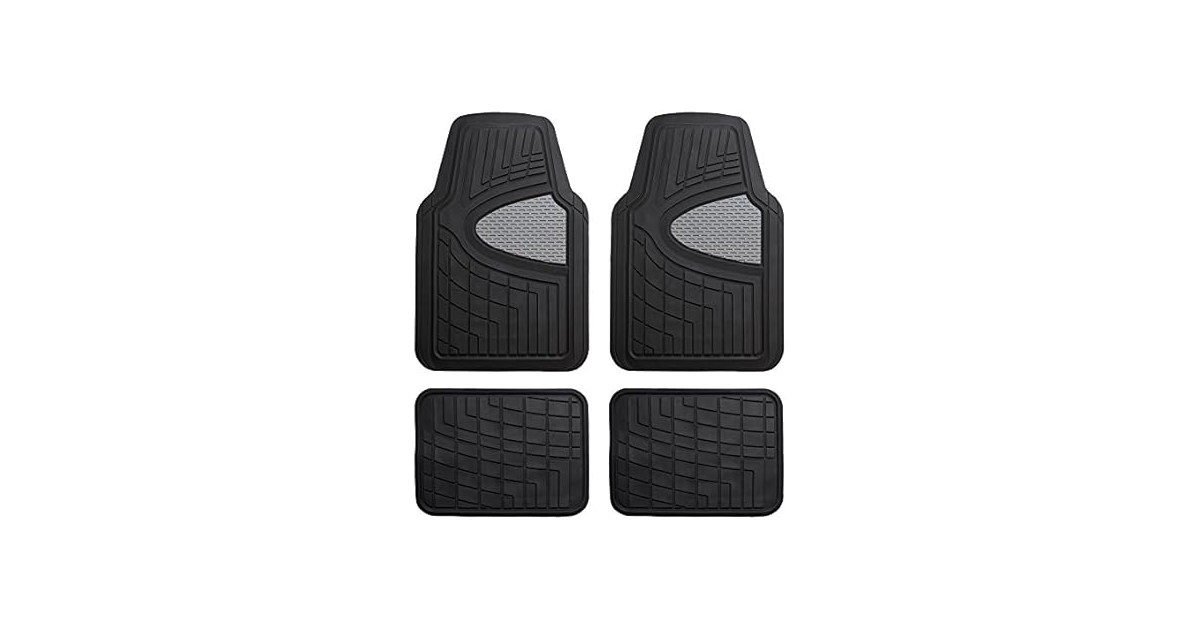 FH Group Automotive Floor Mats - Heavy-Duty Rubber