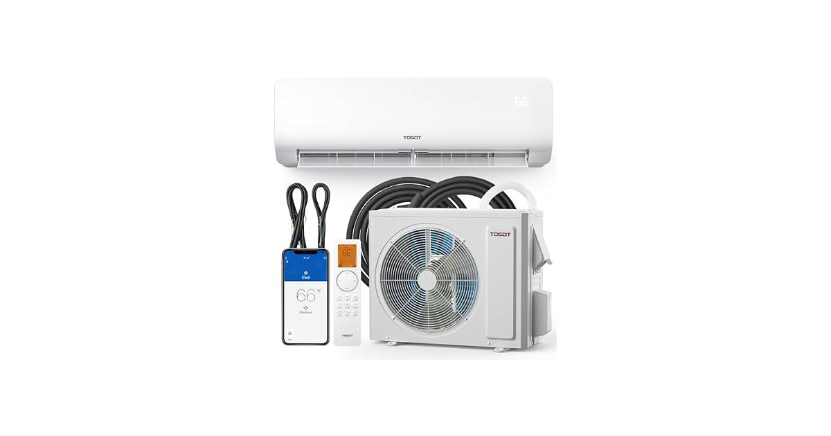 TOSOT Cosmo 24K BTU mini split AC, 230V