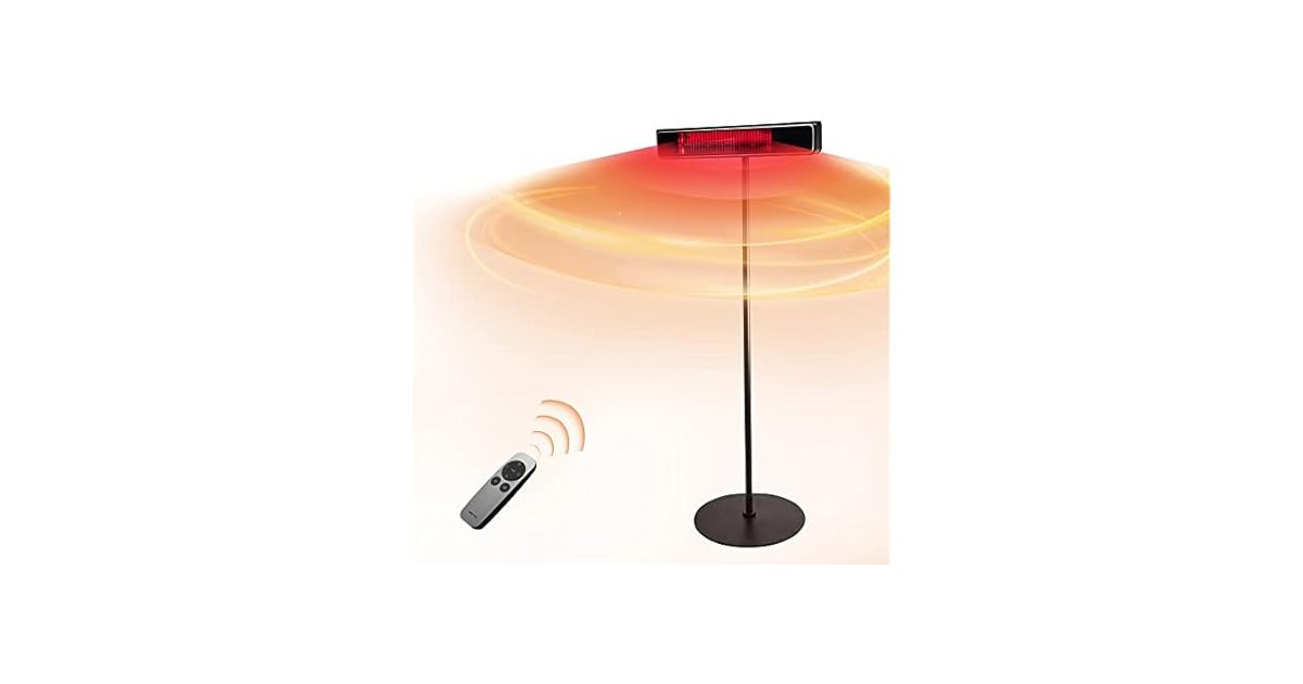 EAST OAK Patio Heater Electric, 1500W