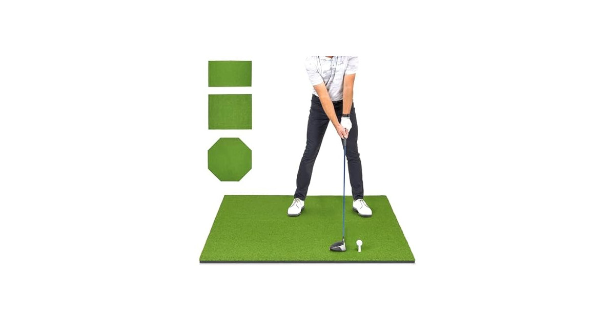 GoSports Golf Hitting Mat - PRO 5 x 5 ft