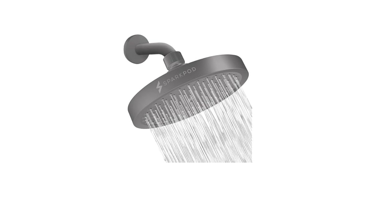 6" Round High Pressure Rain Shower Head