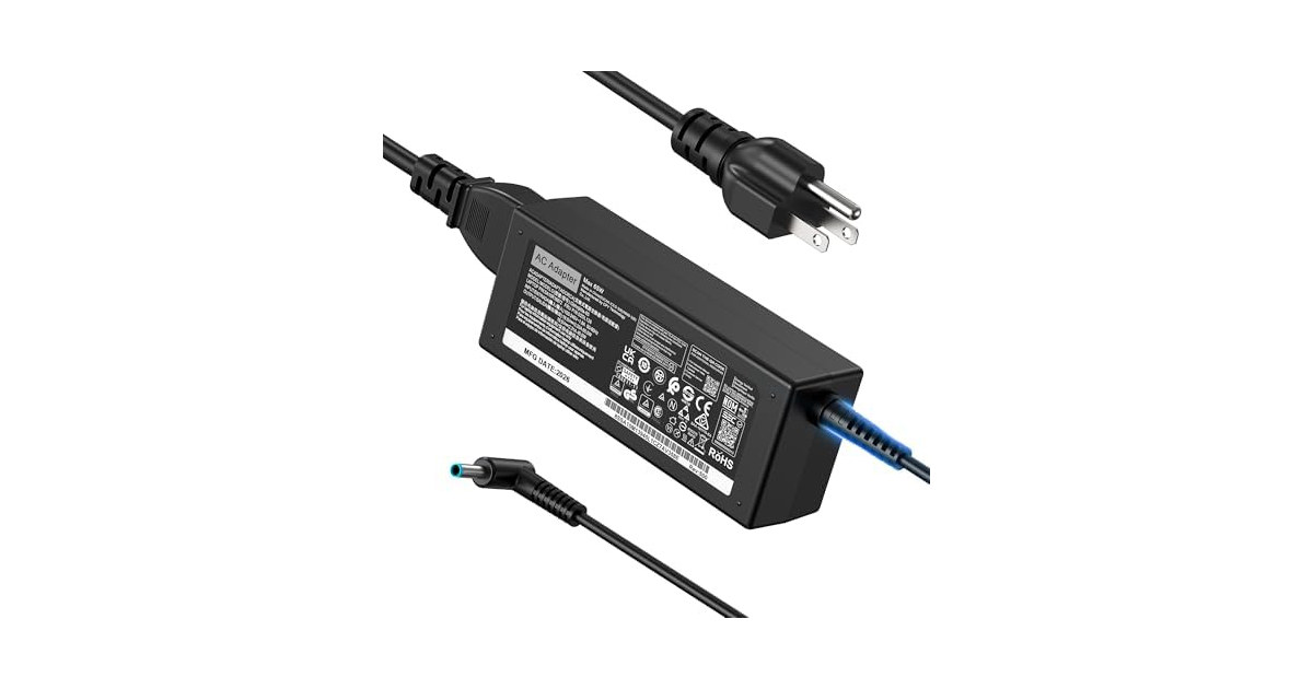 EHAHALEH 65W HP Laptop Charger 4.5mm