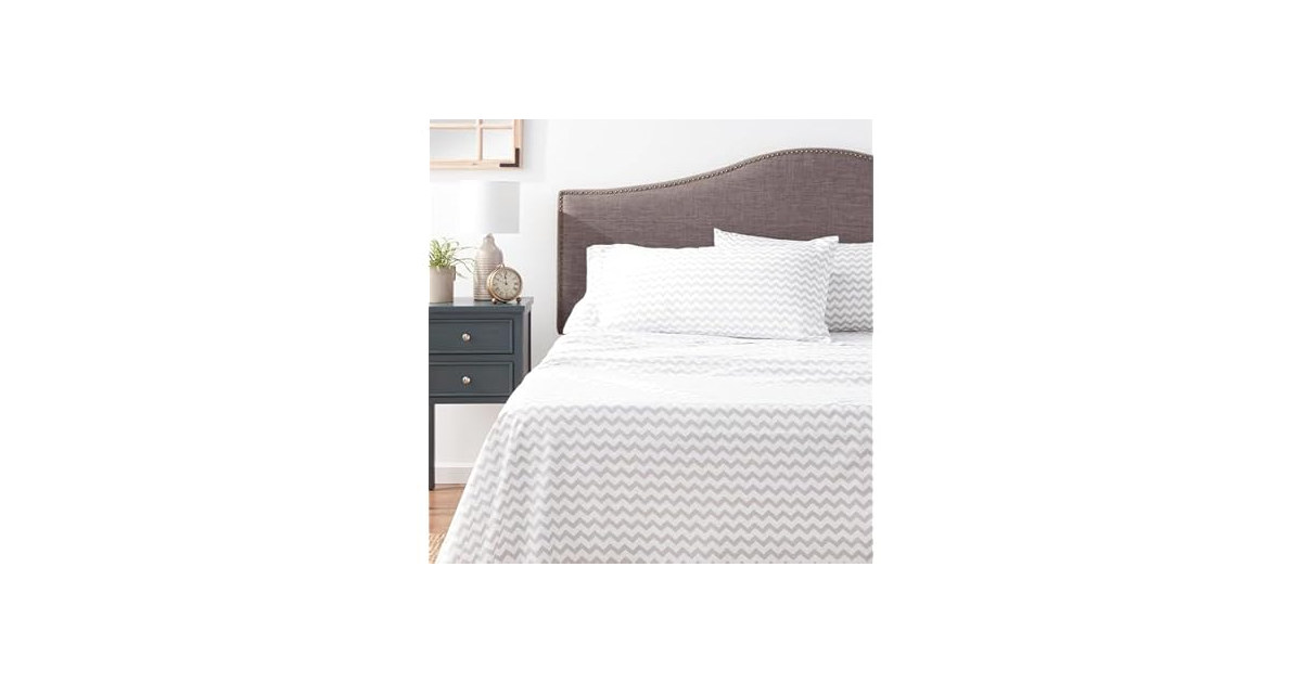 Printed King Size 4pc Deluxe Sheet Set